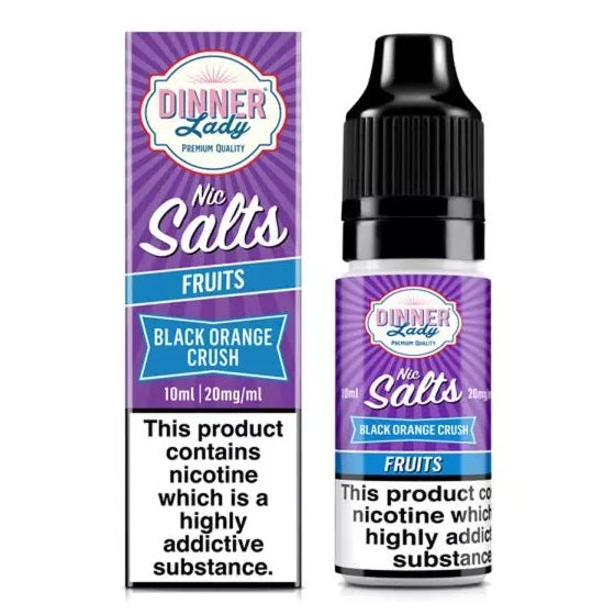 Dinner Lady Salt - Black Orange Crush Ice 10 ml Liquid (Nik-Salt)